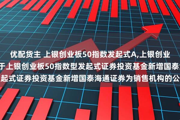 优配货主 上银创业板50指数发起式A,上银创业板50指数发起式C: 关于上银创业板50指数型发起式证券投资基金新增国泰海通证券为销售机构的公告